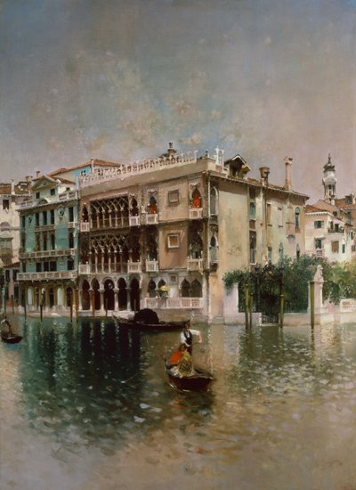 Het Canal Grande, Venetië door Robert Frederick Blum