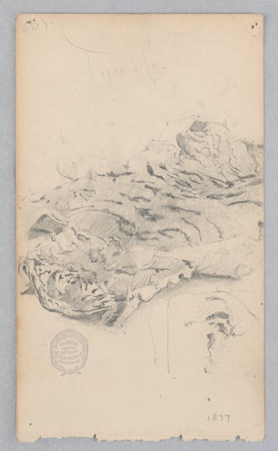 Tijgervel tapijt door Robert Frederick Blum