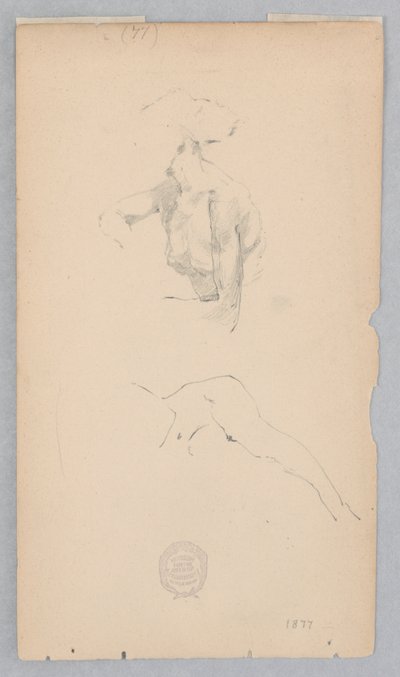 Twee Studies naakt van een Vrouw door Robert Frederick Blum