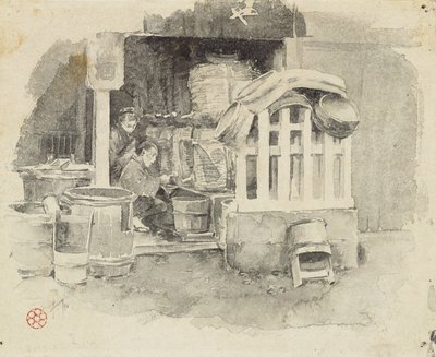 Waar sake wordt verkocht, 1890 door Robert Frederick Blum