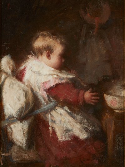 Ontbijt van de baby door Robert Gemmell Hutchison