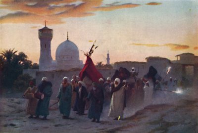 Een Huwelijksstoet in Menzala: De Thuiskomst van de Bruid door Robert George Talbot Kelly