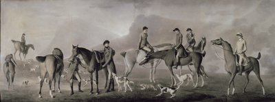 Tom Conolly van Castletown op jacht met zijn vrienden, 1769 door Robert Healy