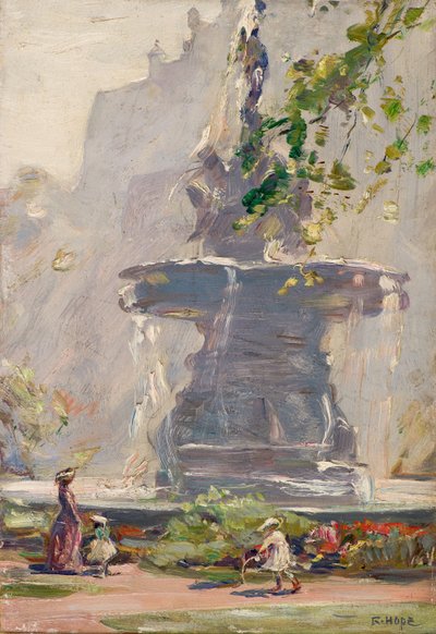 De Fontein, Princes Street Gardens, Edinburgh door Robert Hope
