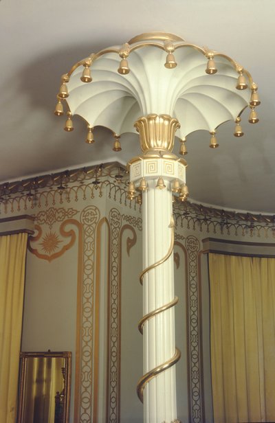 Detail van een kolom in de North Drawing Room, 1815-23 door Robert Jones