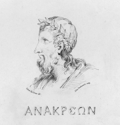 Portret van Anacreon door Robert Kerr (after) Porter