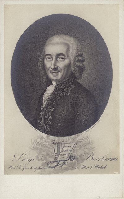 Luigi Boccherini, Italiaanse componist en cellist (1743-1805) door Robert Lefevre