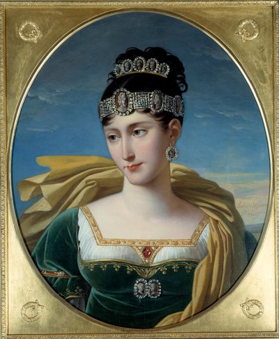 Portret van Pauline Bonaparte, prinses Borghese door Robert Lefevre