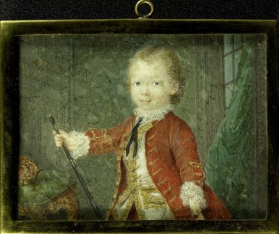 Willem V (1748-1806), prins van Oranje-Nassau, als kind door Robert Mussard
