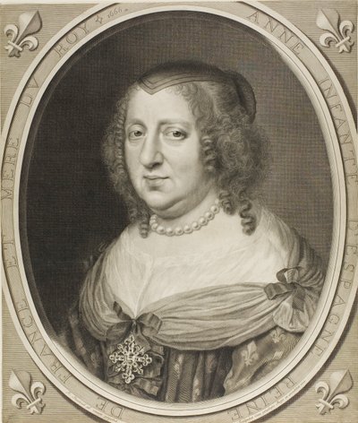Anna van Oostenrijk door Robert Nanteuil