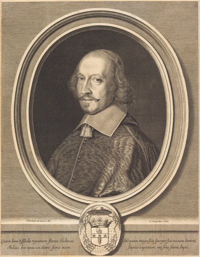 Kardinaal Jules Mazarin door Robert Nanteuil