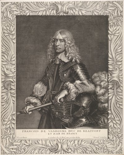 François de Vendôme, hertog van Beaufort, ca. 1649 door Robert Nanteuil