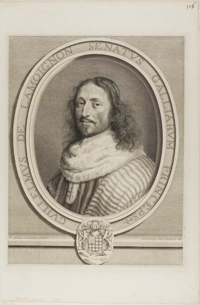 Guillaume de Lamoignon door Robert Nanteuil