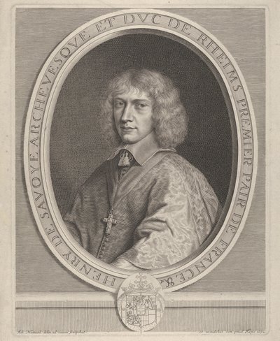 Henri II de Savoie, ca. 1651 door Robert Nanteuil