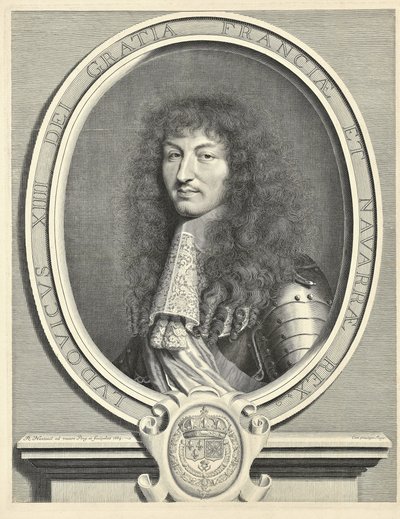Lodewijk XIV, Koning van Frankrijk 1638-1715, 1664 door Robert Nanteuil