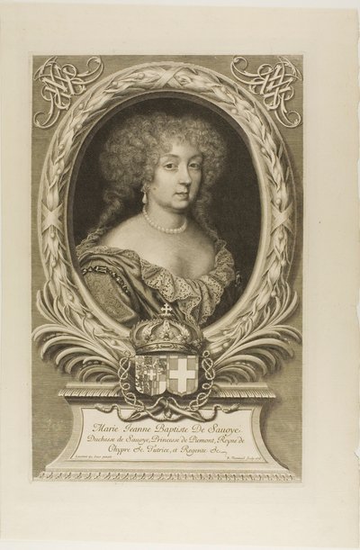 Marie Jeanne Baptiste de Savoye door Robert Nanteuil