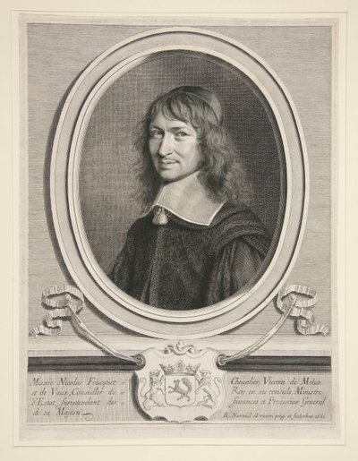Nicholas Fouquet, Burggraaf van Melun en van Vaux door Robert Nanteuil
