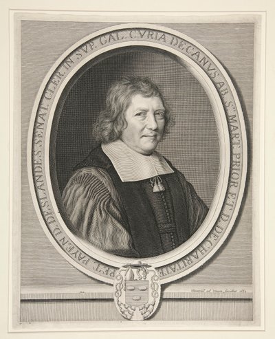 Pierre Payen-Deslandes, Deken van de Raadgevers-geestelijken van het Parlement van Parijs, Abt van Saint-Martin en Prior van La Charité door Robert Nanteuil