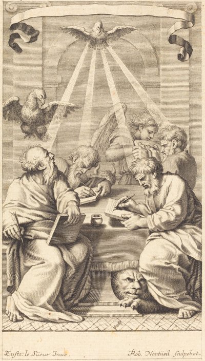 De Vier Evangelisten door Robert Nanteuil