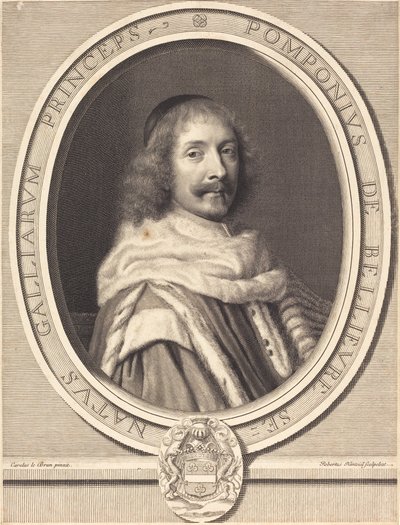 Pompone II de Bellievre door Robert Nanteuil after Charles Le Brun