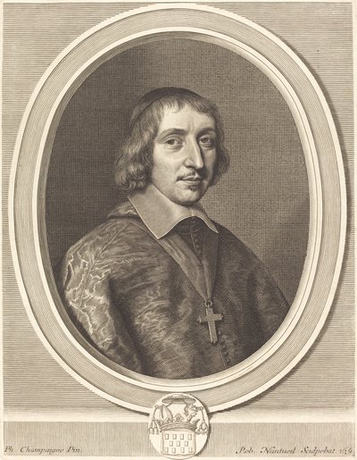 Philibert-Emmanuel de Beaumanoir Lavardin door Robert Nanteuil after Philippe de Champaigne