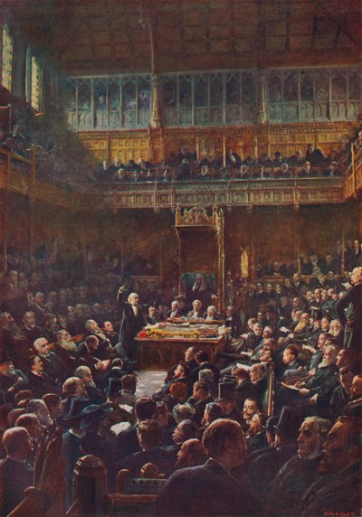 Het Lagerhuis, 13 februari 1893, 1906 door Robert Ponsonby Staples