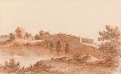 Een Brug in een Landschap door Robert Price