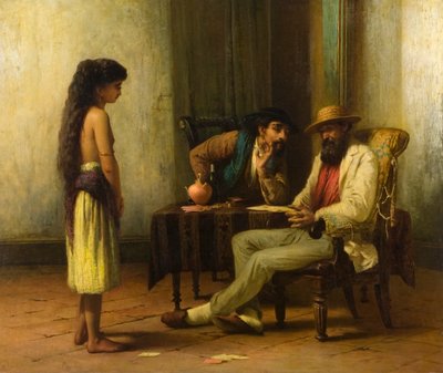 Het Quadroonmeisje, c.1855-73 door Robert RSA Gavin