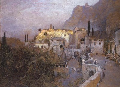 Een uitzicht op Capri door Robert Russ