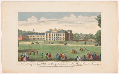 Gezicht op Kensington Palace te Londen door Robert Sayer