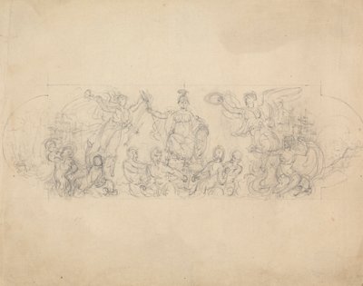 Allegorische Schets van Overwinning door Robert Smirke