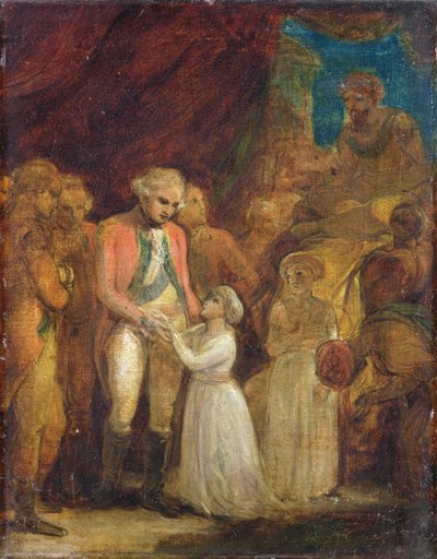 De Twee Zonen van Tipu Sahib, Sultan van Mysore, Overgedragen als Gijzelaars aan Generaal Cornwallis (1738-1805) door Robert Smirke
