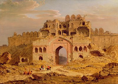 Binnen de Hoofdingang van de Purana Qila, Delhi door Robert Smith