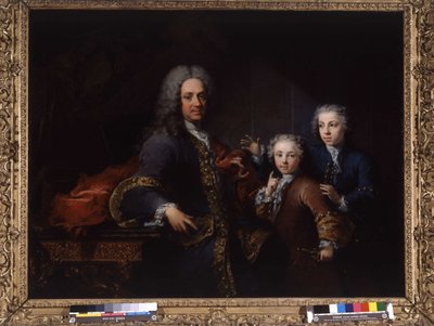 Monsieur de Saint Cannat en zijn kinderen door Robert Tournieres