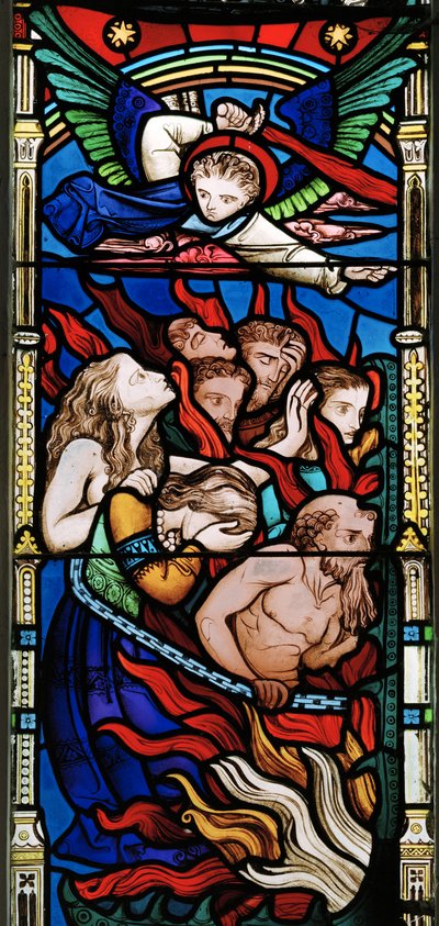 Het laatste oordeel (detail) door Robert Turnill Bayne