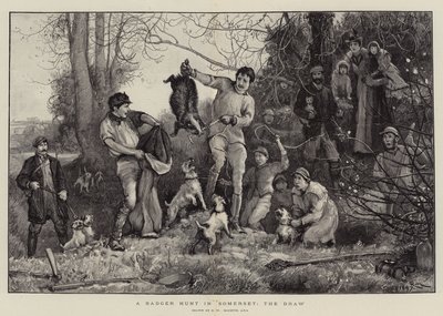 Een dassenjacht in Somerset, de trek door Robert Walker Macbeth
