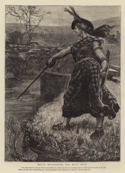 Helen Macgregor, de vrouw van Rob Roy door Robert Walker Macbeth