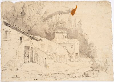 Italiaanse boerderij door Robert Wilhelm Ekman