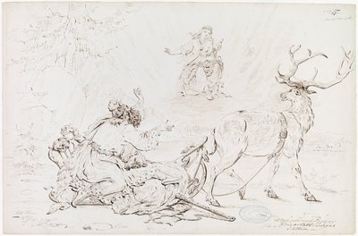 Väinämöinen en de maagd van Pohjola door Robert Wilhelm Ekman