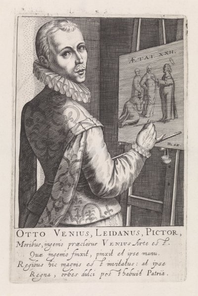 Portret van Otto van Veen door Robert Willemsz de Baudous
