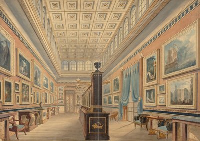 De Vlaamse schilderijengalerij, het herenhuis van Thomas Hope, Duchess Street, Portland Place door Robert William Billings