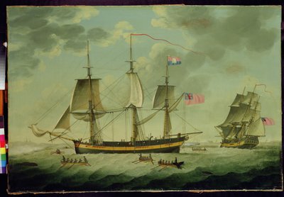 Walvisjagers in het Noordpoolgebied door Robert Willoughby