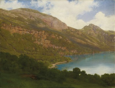 Uitzicht vanaf de Rigi met uitzicht op het Vierwoudstrekenmeer, 1857 door Robert Zund