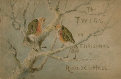 Illustratie voor The Twigs of Kerstmis in Ruddock Hall door Robert after Dudley