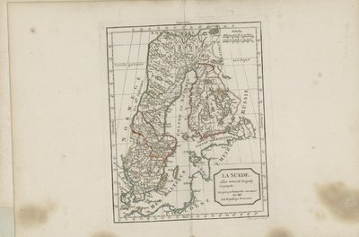 Illustratie uit het boek Nouvel atlas portatif principalement bestemd voor de instructie van de jeugd volgens de moderne geografie van wijlen abbé Delacroix van Vaugondy, Robert de en uitgegeven door Chez Lamarche (Parijs, 1795) door Robert de Vaugondy