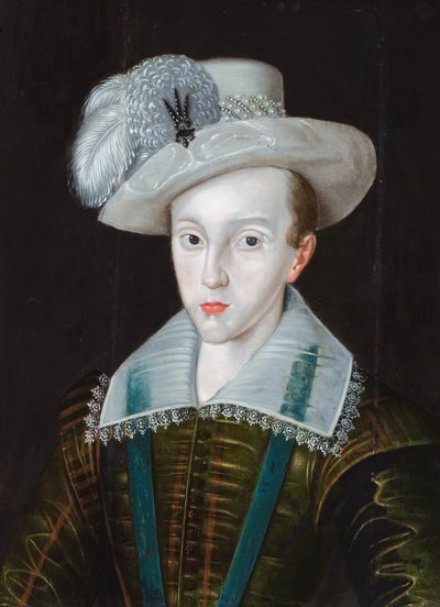 Portret van Hendrik, Prins van Wales (olieverf op paneel) door Robert the Elder (studio of) Peake