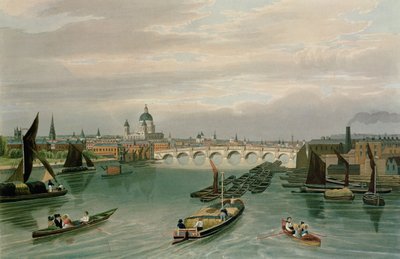 Een Uitzicht op Blackfriars Bridge en St. Paul
