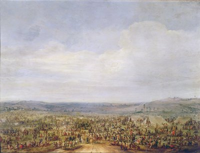Militair kampement door Robert van den Hoecke