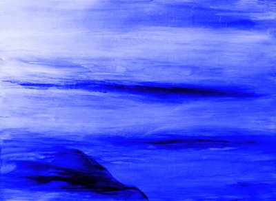 Diepblauwe abstractie door RodMacIver