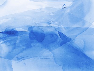 Rustig blauw abstract door RodMacIver